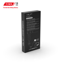 Câble tressé 5-en-1 à chargement rapide 3A avec logo LED lumineux personnalisé, ensemble cadeau promotionnel d'entreprise pour iOS et ordinateur