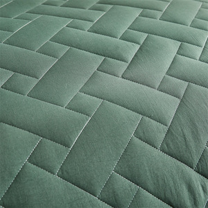 Juego de cama de poliéster de tamaño King de lujo, edredón ecológico de 3 piezas para todas las estaciones con colcha ligera de Color sólido - Product Image 4