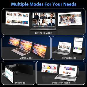1080P Hd 14-Inch <span class=keywords><strong>Dual</strong></span> Screen Extender Met Usb Interface Draagbare Drievoudige Scherm Monitor Ips Panel Type <span class=keywords><strong>Lcd</strong></span>-<span class=keywords><strong>Computer</strong></span> Scherm - Product Image 3