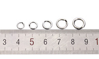 Alpha 304-Connecteur à double anneau plat en acier inoxydable à dégagement rapide pour leurre/appât (100 pcs/sac)