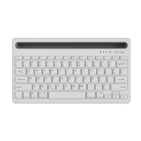 Mini Teclado Inalámbrico Recargable Portátil, Teclado BT para Teléfono, iPad, Tableta, Compatible con Sistemas IOS, Android y Windows
