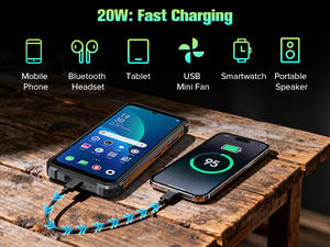 Fossibot F110L 50MP <span class=keywords><strong>Meilleur</strong></span> smartphone robuste Batterie énorme 128G Charge rapide Jeux pour le travail en extérieur NFC Android 15 Téléphone robuste - Product Image 5