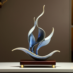 Auspicious Sailboat Ornament Light Luxury <b>Table</b> <b>Decor</b> For Living Room Office TV Cabinet Housewarming Gift - Product Image 4