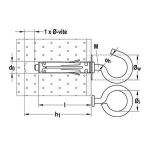 SBS 9/1 espiga de acero con ojal abierto Ø 8,5mm (50 uds) - Product Image 4