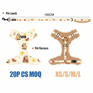 OEM Özel LOGO'lu Çekmez Köpek Tasması Yumuşak Dolgulu File Köpek Tasması Kişiye Özel Baskılı Ayarlanabilir Köpek Tasması Seti - Product Image 2