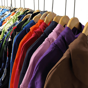 Sweat-shirt à capuche épais 100 % coton pour homme et femme, coupe ample, tricoté long, imprimé numérique, doublé, collection Automne Hiver 2026 - Product Image 2