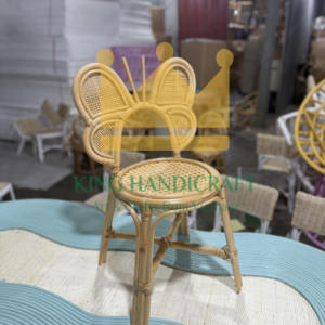 Chaise pour enfants en rotin fait à la main mignon enfant en bas âge sièges écologique bébé meubles chaise en osier naturel pour la fête d'anniversaire - Product Image 6