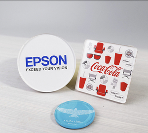 UV Printed Irregular Acrylic Melamine <b>Coaster</b> Personalized Drinkware Accessories Eco-friendly Novelty Artfulcosmos Perfect Your - Product Image 2