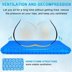 Coussins de siège en latex doux et confortables, antidérapants, pour extérieur, massage, bureau, oreillers lombaires en nid d'abeille, coussins de siège – Grande Vente - Product Image 6
