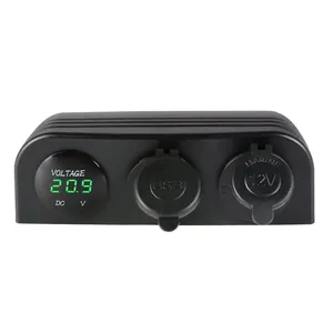 12V Auto-USB-Ladegerät Steckdosenadapter mit Zigarettenanzünder Steckdose Panel-Halterung