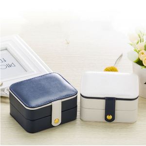 กล่องเครื่องประดับหนัง PU สำหรับบรรจุภัณฑ์สร้อยคอพร้อมจอแสดงผลหนังนิ่มตามสั่ง - Product Image 5