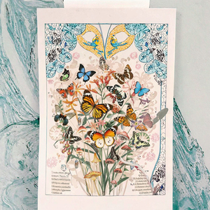 <span class=keywords><strong>Tapisserie</strong></span> murale esthétique verticale rétro à fleurs printanières, style campagnard français, motif floral et papillon, en polyester, pour <span class=keywords><strong>chambre</strong></span> et salon - Product Image 3