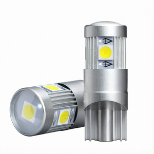 Ampoule de plaque d'immatriculation COB 12V Canbus en verre entièrement transparent blanc naturel pour éclairage intérieur de voiture T10 W5W, lecture, dégagement et largeur - Product Image 1