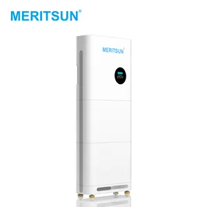 MeritSun daya EU Plus 5kWh 10kWh baterai Lithium sistem penyimpanan energi surya lengkap