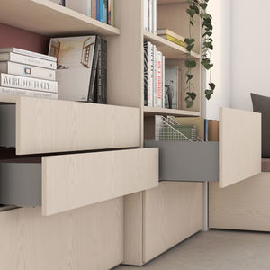 EMUCA 3186425 Design moderno cassetto esterno 3D altezza di regolazione 93mm 40kg profondità 300mm acciaio verniciato alluminio per mobili - Product Image 4