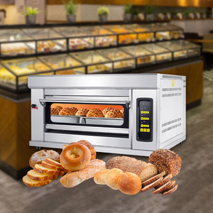 Restoran Profesyonel Tek Katlı 2 Tepsili Gazlı Fırın Ticari Pizza Fırınları Unlu Mamüller Satışı Endüstriyel Ekmek Pişirme Fırını Ekipmanları - Product Image 4