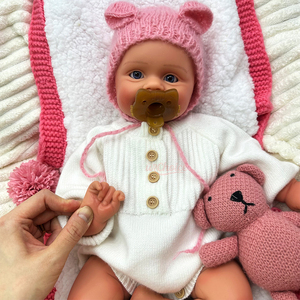 Muñeca Reborn <span class=keywords><strong>de</strong></span> Silicona Maddie <span class=keywords><strong>de</strong></span> 20 Pulgadas con Cuerpo Curvilíneo, Anatomía Correcta, Muñeca Recién Nacida, Muñeca para Parejas - Product Image 4