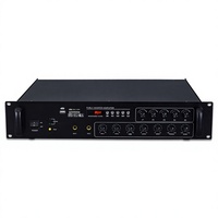 Penguat Daya PA Tegangan Konstan Tianlai L-2100 5 Zona 120W hingga 650W Bluetooth FM USB SD Prioritas Mikrofon untuk Penggunaan Sistem Speaker