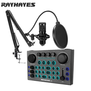 RAYHAYES A3SET Estudio de grabación en casa Nuevo producto Tarjeta de sonido Micrófono de acompañamiento inalámbrico K Song Live Broadcast - Product Image 1
