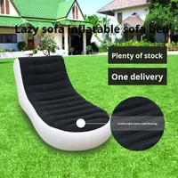 Fauteuil gonflable en forme de L Canapé simple inclinable pour le camping en plein air Chaise longue gonflable paresseuse pour le salon