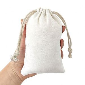 Hot Sale Custom Logo Printed Cotton Twill <b>Drawstring</b> Bag Lining Waterproof Cloth Dust Candle <b>Pouch</b> - Product Image 2