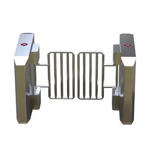 Torniquete de Puerta Abatible con Control Remoto, IP55 Impermeable, Antioxidante, Reconocimiento Facial, Acceso con Tarjeta IC, Motor sin Escobillas, Acero Inoxidable - Product Image 1