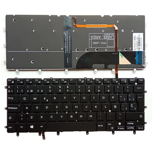 Clavier rétroéclairé avec disposition US/UK/RU/SP/FR/AR/hébreu/JP pour <span class=keywords><strong>Dell</strong></span> <span class=keywords><strong>XPS</strong></span> <span class=keywords><strong>13</strong></span> 9343 9350 9360 <span class=keywords><strong>P54G</strong></span> P41F P57G, couleur noire - Product Image 5