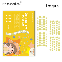 Patchs anti-acné hydrocolloïdes en forme d'étoile à marque privée, autocollants pour boutons, logo personnalisé, emballage OEM, vente en gros pour vendeurs en ligne