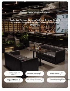 Ensemble <span class=keywords><strong>de</strong></span> table et chaises <span class=keywords><strong>de</strong></span> bar rétro en bois massif pour restaurants, cafés, salons <span class=keywords><strong>de</strong></span> thé, bistrots, tavernes, pubs - Imperméable - Product Image 6