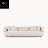 Neues Italienisches Design Modernes Luxus-Ecksofa und Sessel Stoffsofa-Set Möbel für Wohnzimmer