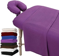 Housse de lit pour table de massage de spa de qualité supérieure, en microfibre, drap plat ajusté à bas prix