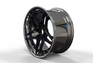 Nuevas Llantas de Aleación de Aluminio Forjado de 2 Piezas, Diseño Cóncavo, Acabado Plateado, 5x112/114.3/120, 18-22 Pulgadas, para Autos de Pasajeros - Product Image 3