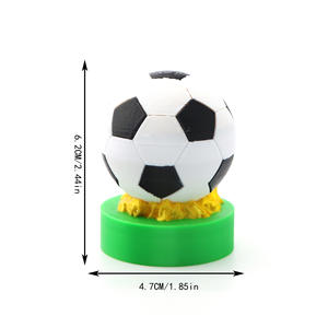 Ouvre-bouteille rond en plastique écologique, portable, personnalisé, pour le football, le tennis, le basketball, le vin, la bière, avec aimant, porte-clés, sport - Product Image 6