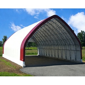 Grande tente de stockage industrielle, abri en tissu imperméable en PVC à double treillis - Product Image 5