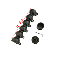 Adaptateur de pince à embout coudé pour tube flexible de 120 mm, outils de fixation pour tuyau, support de lampe long, ventouses