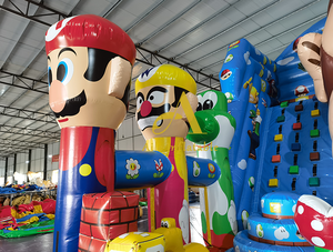 สวนสนุกเป่าลมขนาดใหญ่สำหรับเด็กในบ้านสำหรับกระโดดได้ตัวละครการ์ตูนมาริโอ - Product Image 5