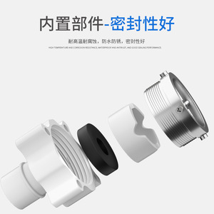 Universal Faucet Connector 304 Stainless Steel Quick Connect Washing Machine <b>Adapter</b> Seal For Household Use - Product Image 4