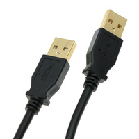 Cable de Datos USB 2.0 Macho a Macho con Conector de Doble Cabeza para Transferencia de Disco Duro de Computadoras