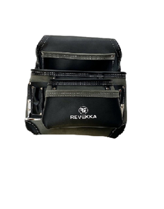 Revekka Pochette à outils de charpentier pour cloisons sèches à 4 poches RVK4TL en cuir havane alimenté à la main pour les travailleurs de la construction - Product Image 1