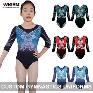 Collants de gymnastique pour enfants Design personnalisé léger à séchage rapide pour nylon polyester spandex pour gymnastique unisexe - Product Image 2