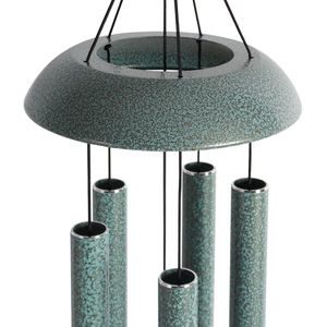 Yingtu 51 Inch Green Waterproof Powder Coated <strong>Wind</strong> <strong>Chimes</strong> Outdoor Deep Tone Large 5 Aluminum+Iron Tubes Tuned Relaxing Garden - Product Image 2