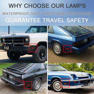 4x feu de garde-boue avant arrière LED pour <span class=keywords><strong>Dodge</strong></span> <span class=keywords><strong>Charger</strong></span> Aspen Coronet Dart Ramcharger Challenger Rallye Omni W100 W450 D100 - Product Image 3