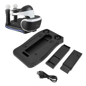 4 in1 PS VR <span class=keywords><strong>2nd</strong></span> thế hệ đứng thẳng đứng cho <span class=keywords><strong>PS4</strong></span> VR kính nối lưu trữ Kit phím điều khiển Trạm Sạc với đèn - Product Image 6