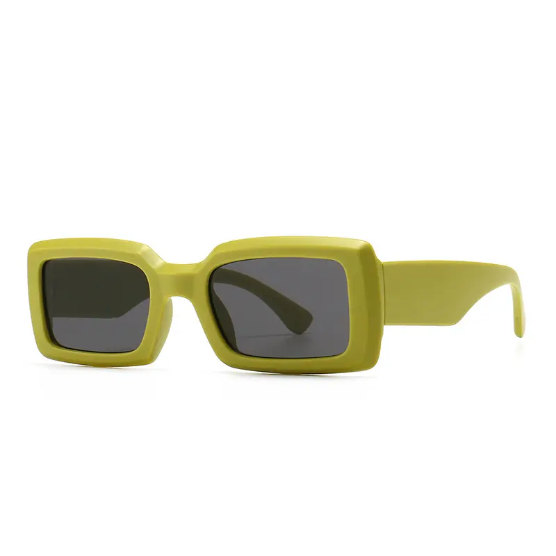Gafas de sol cuadradas con marco grueso de plástico para hombre y mujer, lentes de sol unisex con logotipo personalizado, de buena calidad, a la moda, 90s