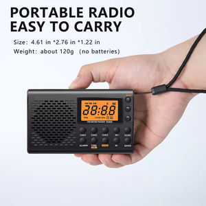 Nueva Radio Portátil AM/FM/SW de Banda Completa con Pantalla Grande y Sonido Estéreo para Uso en Interiores y Exteriores para Personas Mayores - Product Image 5