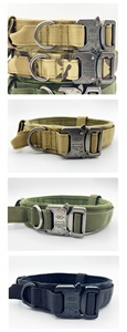 <span class=keywords><strong>Collar</strong></span> Táctico para Perro de Alta Calidad y Durabilidad, <span class=keywords><strong>Collar</strong></span> de Nailon para Entrenamiento de Mascotas Grandes con Asa, Hebilla de Metal, Diseño Impermeable y de Lujo - Product Image 5