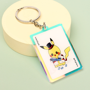 Custom Designer Acrylic Anime Keychains Personalized Cartoon Photo Waterproof Lightweight UV Printing DIY Collectible Promotion
