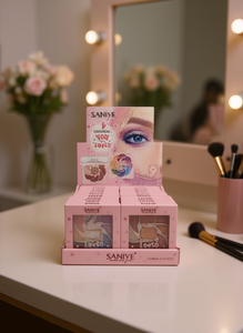 พาเลทอายแชโดว์ Saniye หลายเฉดสี เม็ดสีแน่น ชิมเมอร์ เมคอัพมิเนอรัลสำหรับดวงตา - Product Image 2