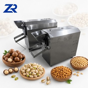 Machine de torréfaction à gaz à petite échelle pour <span class=keywords><strong>miel</strong></span>, lotus, graines de tournesol, arachides, algues, orge, plantains, poivrons rouges, cacao et dinde - Product Image 1