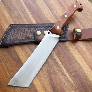 Cuchillo Táctico de Supervivencia de la Mejor Calidad Nepal Mountain Patrol para Campismo y Caza al Aire Libre, con Funda de Cuero y Madera de Calidad, OEM - Product Image 4